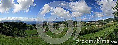 Landscape Horta - Faial Island - Azores Stock Photo