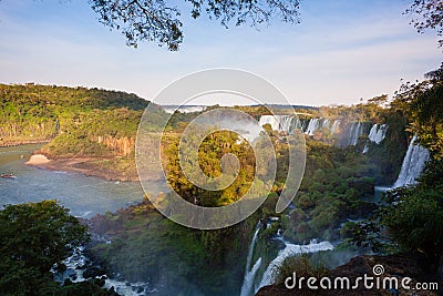 Iguazu falls view, Argentina Stock Photo