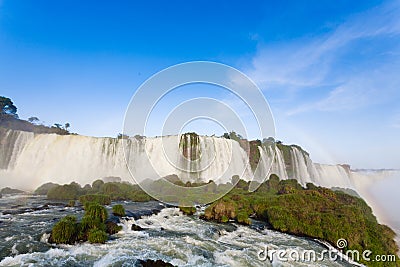 Iguazu falls view, Argentina Stock Photo