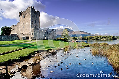 Old Fortress Ross Castle Stock Photo