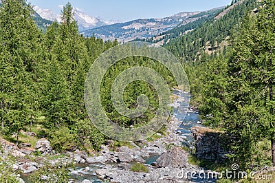 Landscape of Italian alps Stock Photo