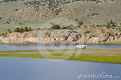 Landscape in June Lake California Stock Photo