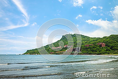 Landscape of Kaohsiung at sizihwan bay, Taiwan Stock Photo