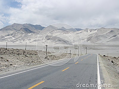 Landscape on the Karakoram Highway Stock Photo