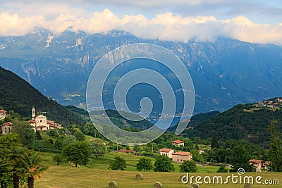 Landscape at Lake Garda Stock Photo