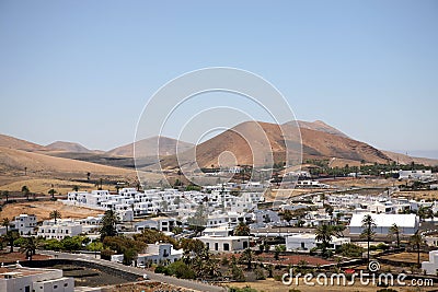Landscape Lanzarote, Canary Islands, Spain. Stock Photo