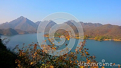 landscape of the lijiang river in guilin, guangxi Stock Photo
