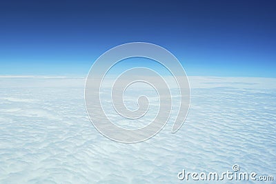 Landscape look down from the airplane Stock Photo