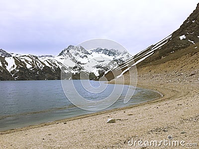 Landscape in Maipu District in Santiago chile Stock Photo