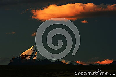 Landscape of Mount Kailash Stock Photo