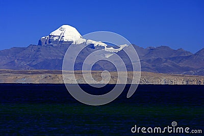 Landscape of Mount Kailash Stock Photo