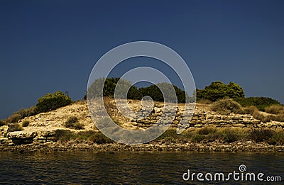 Landscape of Mozia island, San Pantaleo, Sicily, Italy Stock Photo