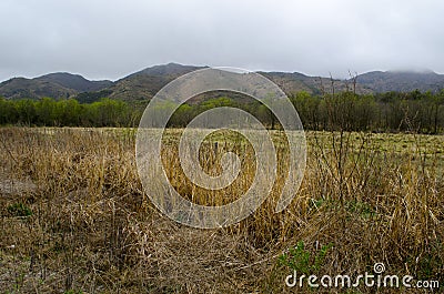 Landscape nature mountan in Cordoba, Argentina. Stock Photo