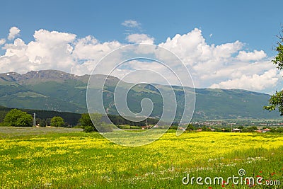 Landscape of nature near Kalofer city, Stara Planina, Bulgaria Stock Photo