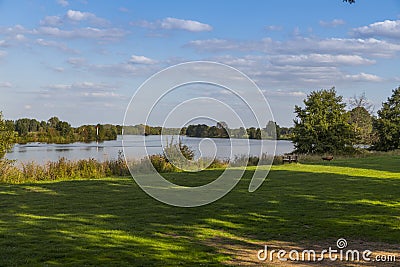 That landscape and nature of the river maas Stock Photo