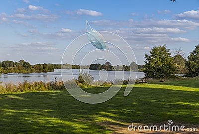 That landscape and nature of the river maas Stock Photo