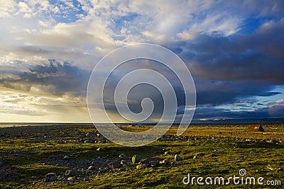 landscape near Lista, Norway Stock Photo