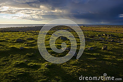 landscape near Lista, Norway Stock Photo