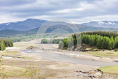 landscape near Loch Laggan, Highlands, Scotland Stock Photo