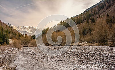 Landscape Near Timau, North East Italy Stock Photo