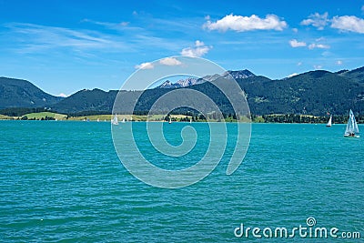 Landscape near the town Rieden in Bavaria, Germany Stock Photo