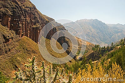 Landscape near the Urubamba valley, cusco, peru Stock Photo