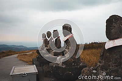 Landscape on omuro mountain Stock Photo