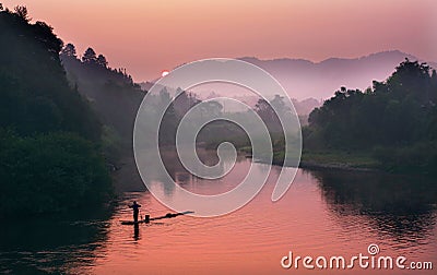 Landscape painter Stock Photo