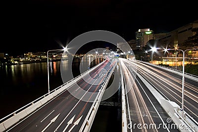 Landscape photo of expressway Stock Photo