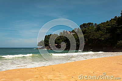 Landscape photo of tranquil island beach Stock Photo
