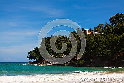 Landscape photo of tranquil island beach Stock Photo