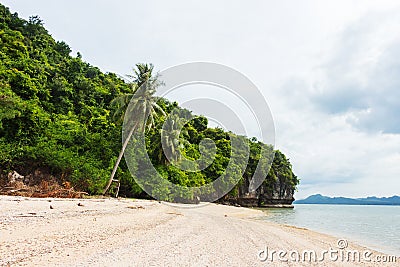 Landscape photo of tranquil island beach Stock Photo