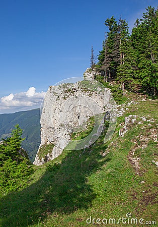 Landscape in Rarau Mountains Stock Photo