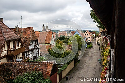 ROTHENBURG OB DER TAUBER, BAVARIA/GERMANY - September 19, 2017: Stock Photo