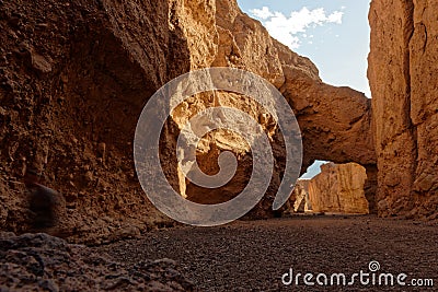 Natural Bridge Canyon in Death Valley National Park Stock Photo