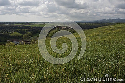 Landscape of the Roman countryside Stock Photo