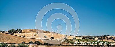 Inland hillside landscape in Sardinia Stock Photo