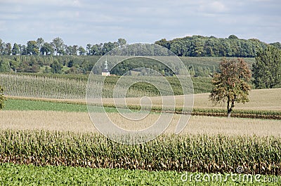 Landscape in Saxony, Germany Stock Photo