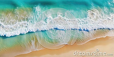 Landscape seascape summer vacation holiday waves surf travel tropical sea background panorama Stock Photo
