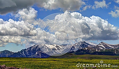 Landscape of Selim pass, Armenia Stock Photo