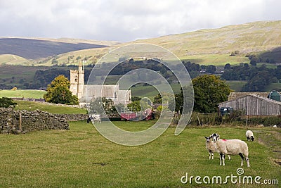 Yorkshire Dales Wensleydale UK near Hawes Stock Photo