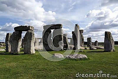 Landscape of Stonehenge in England, UNESCO World heritage Site in 15. September 2018 UK Editorial Stock Photo