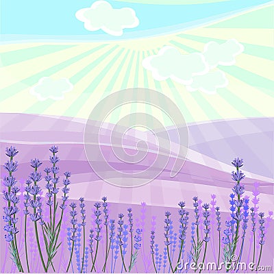 Landscape in summer day Stock Photo