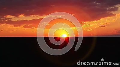 Landscape at sunset. Time lapse Landscape at sunset. Time lapse