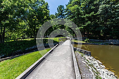 Landscape of the Swimming and Fishing Area in Colonel Denning St Stock Photo