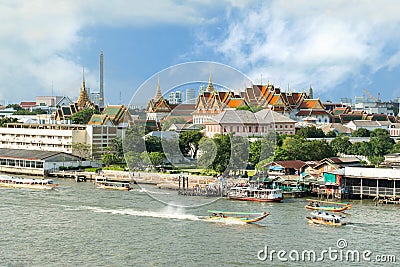 Landscape of Thai's king palace in Bangkok Thailand Editorial Stock Photo