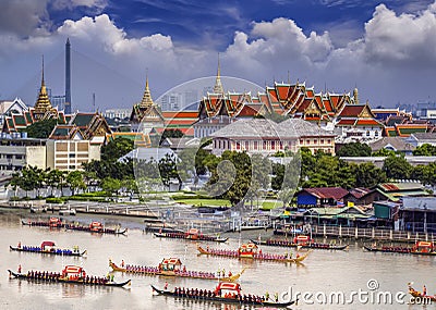 Landscape of Thai's king palace Editorial Stock Photo