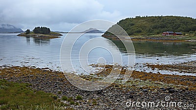 Landscape at Tonnes in Norway Stock Photo