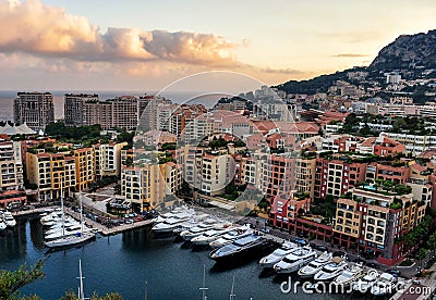 Landscape, top view monte carlo france Stock Photo