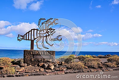 Landscape in Tropical Volcanic Canary Islands Spain Editorial Stock Photo
